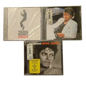 Michael Jackson Factory Sealed CD's Lot Thriller, Number Ones, The Essential